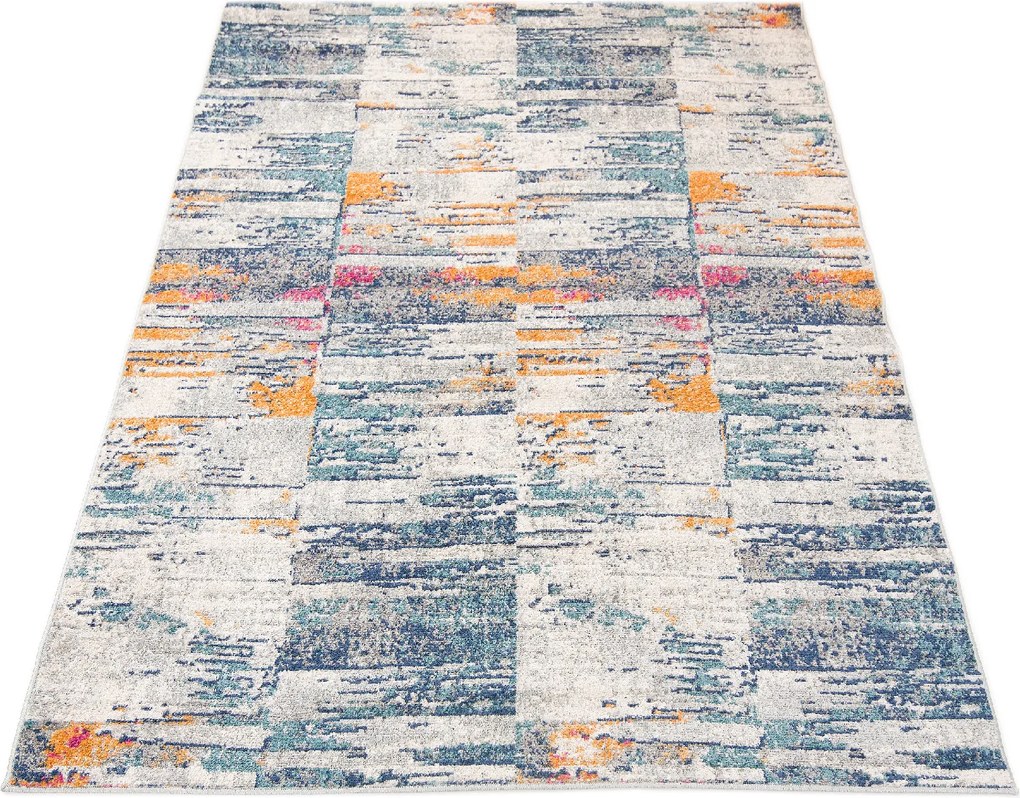 TA Koberec G053A BIELA/TMAVOMODRÁ DENVER FAA Rozmer: 200x200 cm