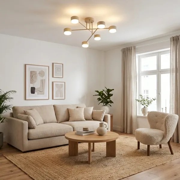 Brilagi - LED prisadený luster MONO 6xGX53/30W/230V béžový
