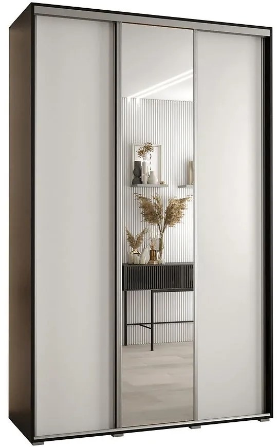 Skriňa 45 Canaris 3 170 čierna/biela/silver