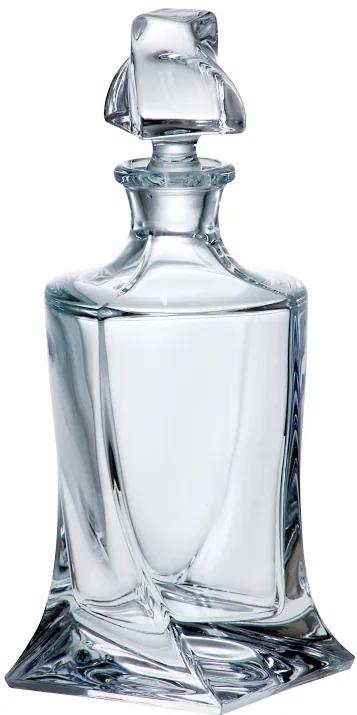Crystalite Bohemia sklenená karafa na whisky Quadro 770 ML