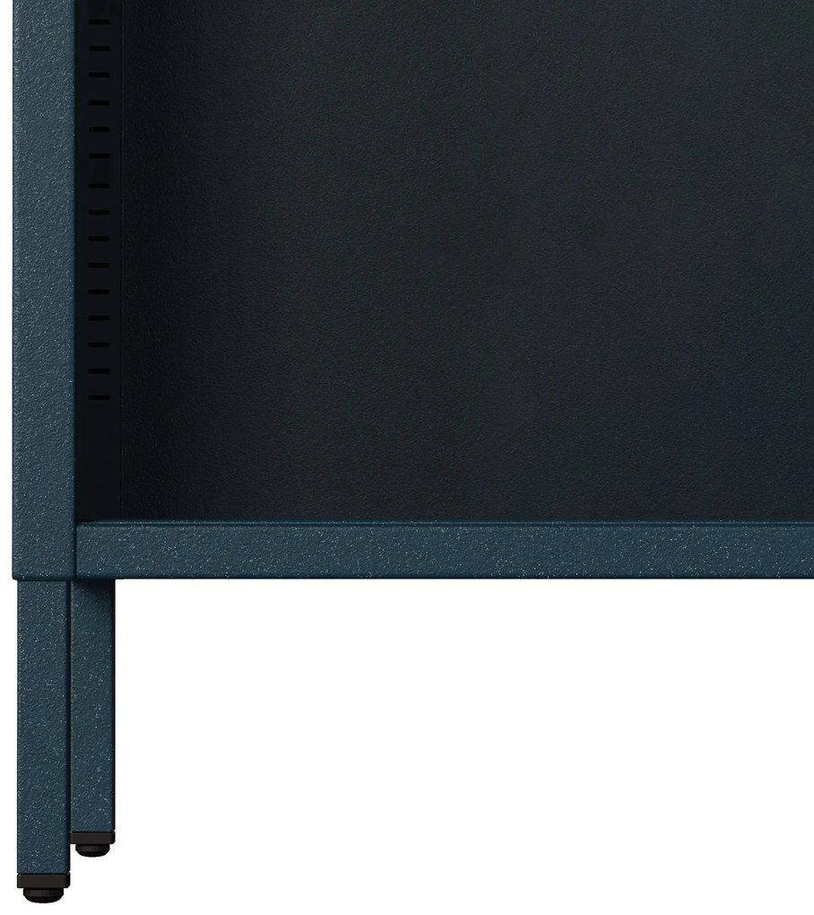 Nízky policový regál LUCA, 1000 x 900 x 350 mm, Modern: tmavomodrá farba