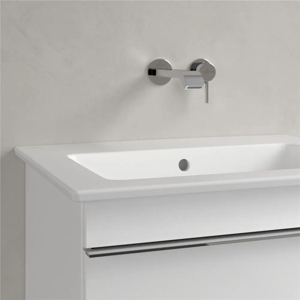 VILLEROY &amp; BOCH Venticello závesné umývadlo bez otvoru, s prepadom, 650 x 500 mm, Stone White, s povrchom CeramicPlus, 412467RW