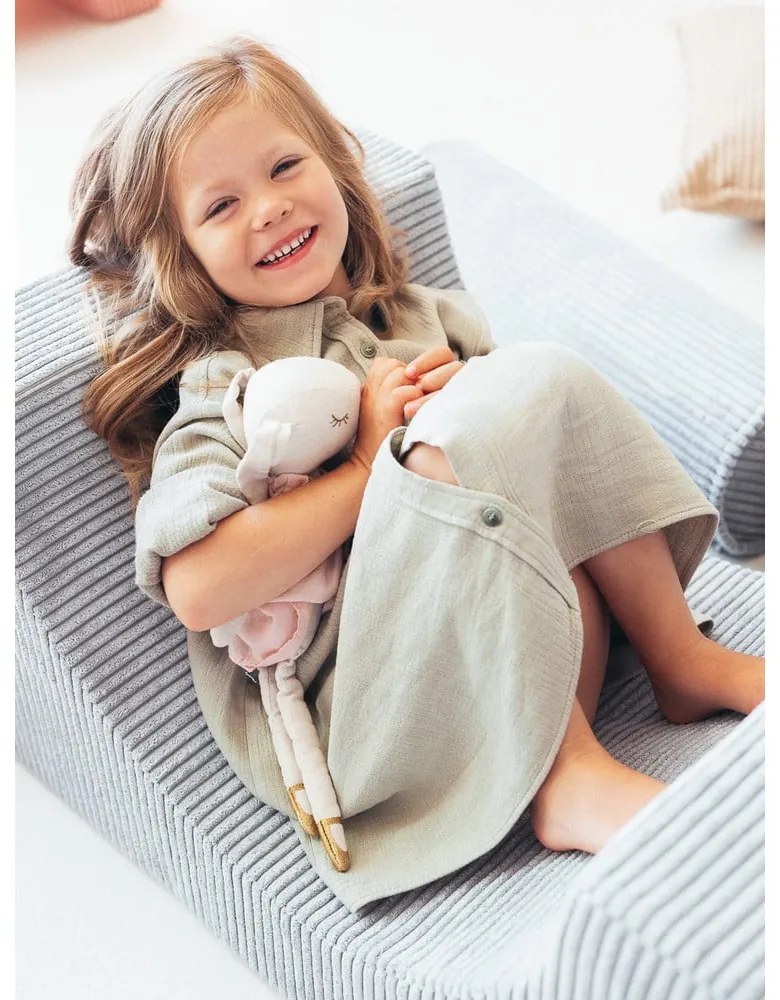 Menčestrové penové ihrisko v mentolovej farbe 75x49x37 cm Rainbow Montessori – Wigiwama