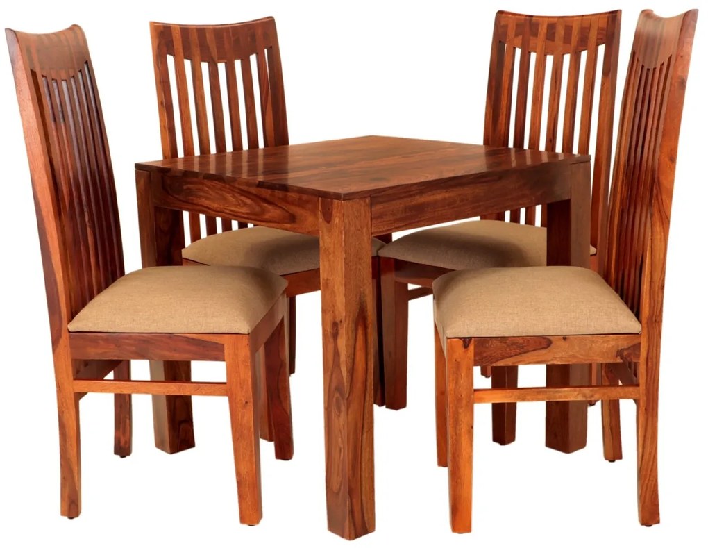furniture-nabytek.cz - Kuchyňský set stůl a židle pro 4 osoby z masivu palisandr