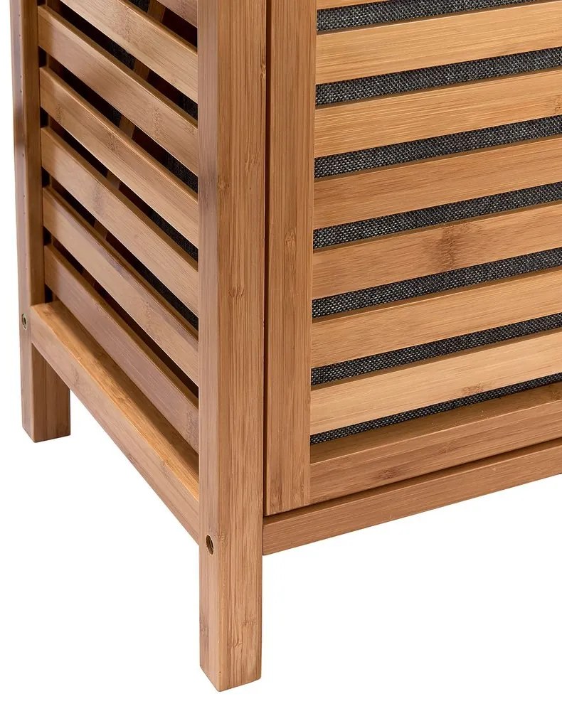 BIG BAMBOO Regál s košom na bielizeň