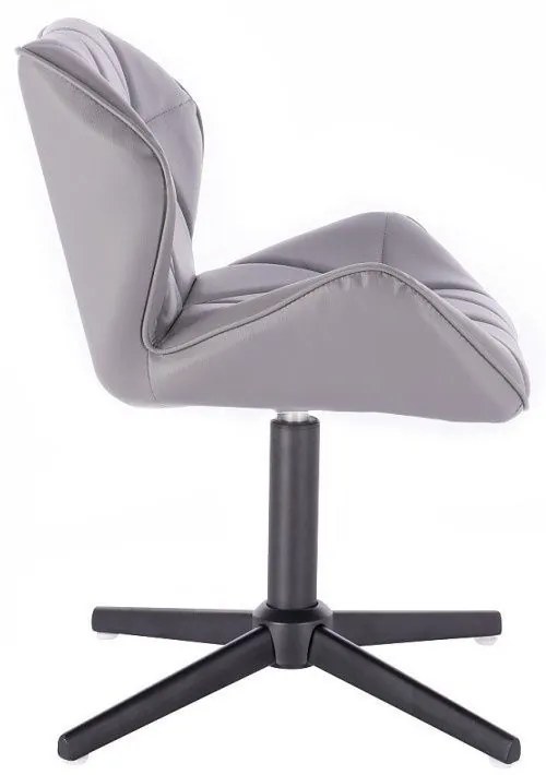 LuxuryForm DESIGN Stolička MILANO na čiernom kríži - sivá