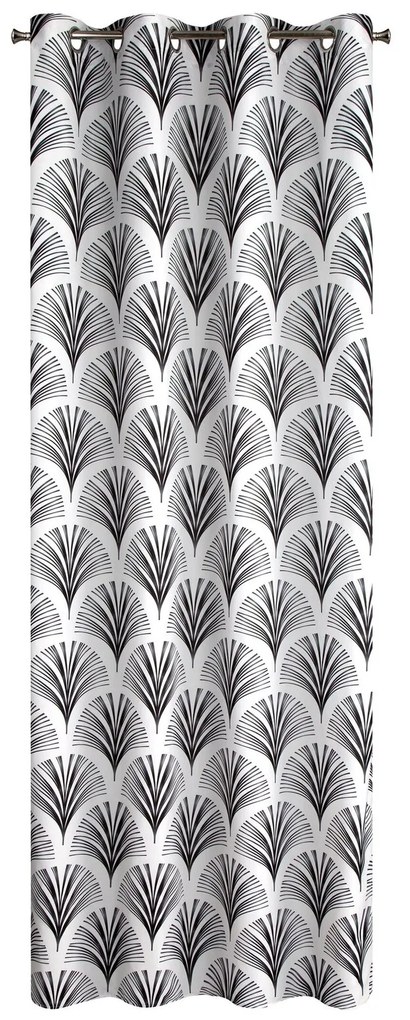 ZÁVES NA KRÚŽKOCH KARIN 140X250 CM VZOROVANÁ