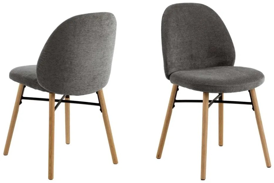 Čalouněná jídelní židle Sophia tmavě šedá