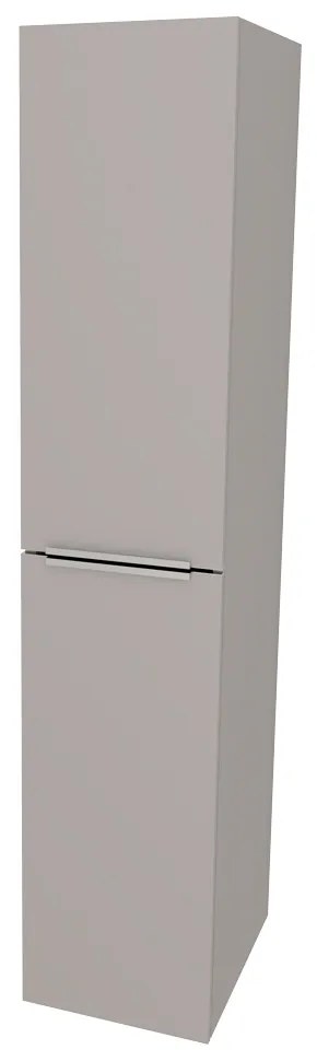 Mereo Mailo, kúpeľňová skrinka vysoká 170 cm, chróm madlo, Multidecor, Arktická sivá, MER-CN594LPARS1