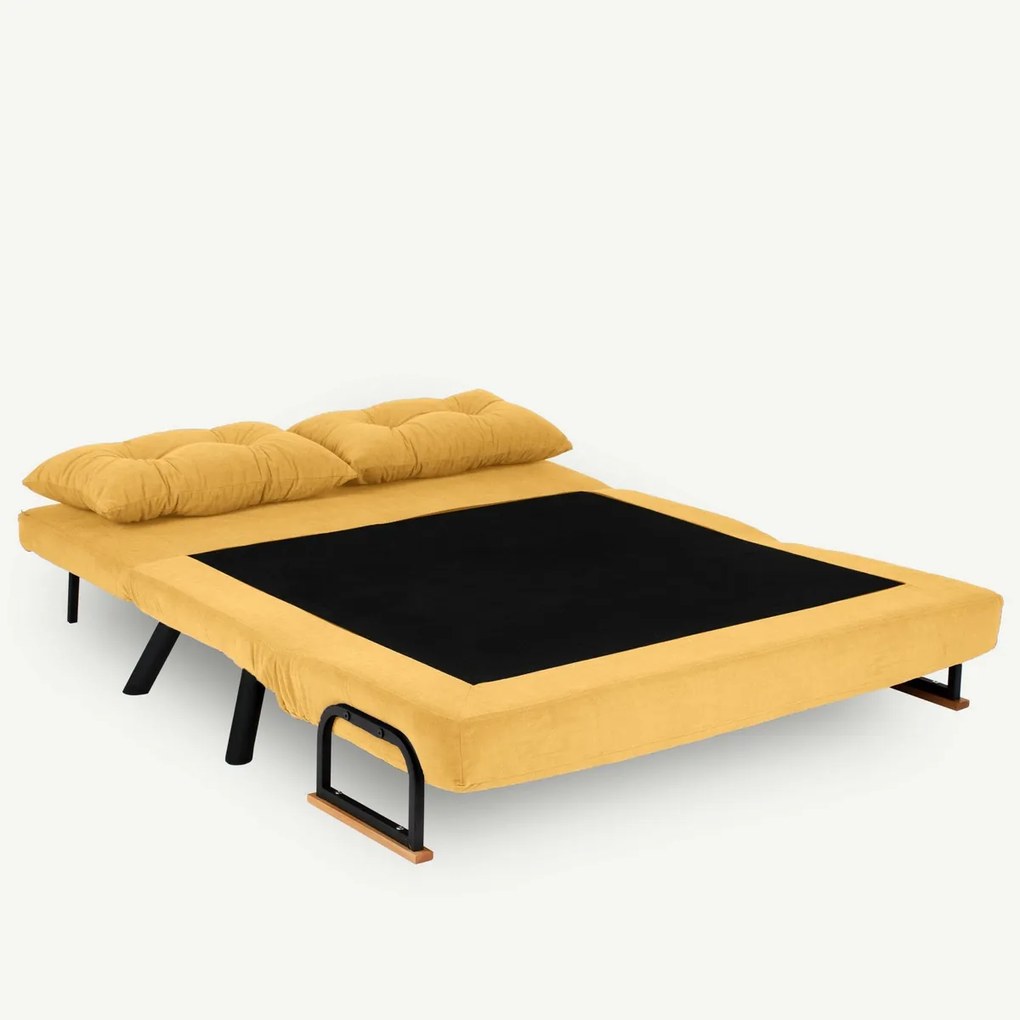 Rozkladacia pohovka Sando 2 Mustard