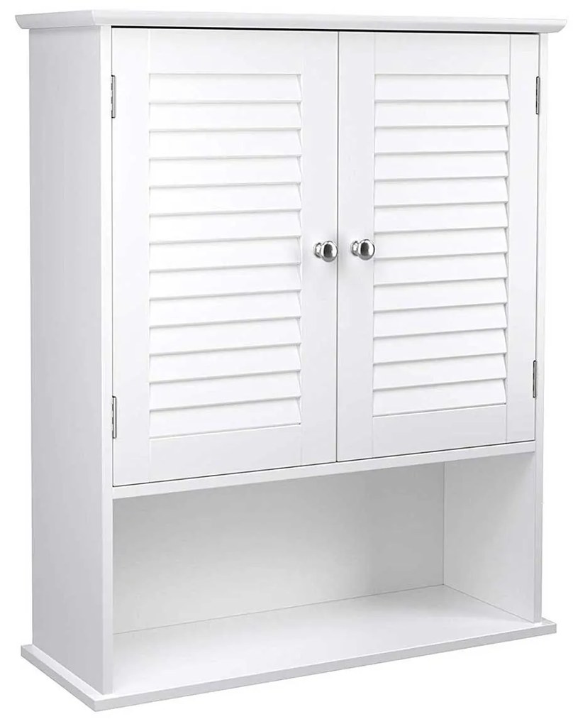 Závesná kúpeľňová skrinka LEHAC 60x70 cm, biela