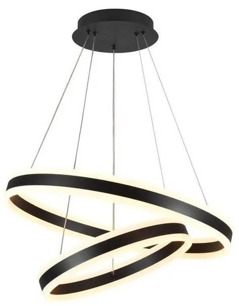 LED Stmievateľný luster na lanku LED/135W/230V 3000-6500K + diaľkové ovládanie