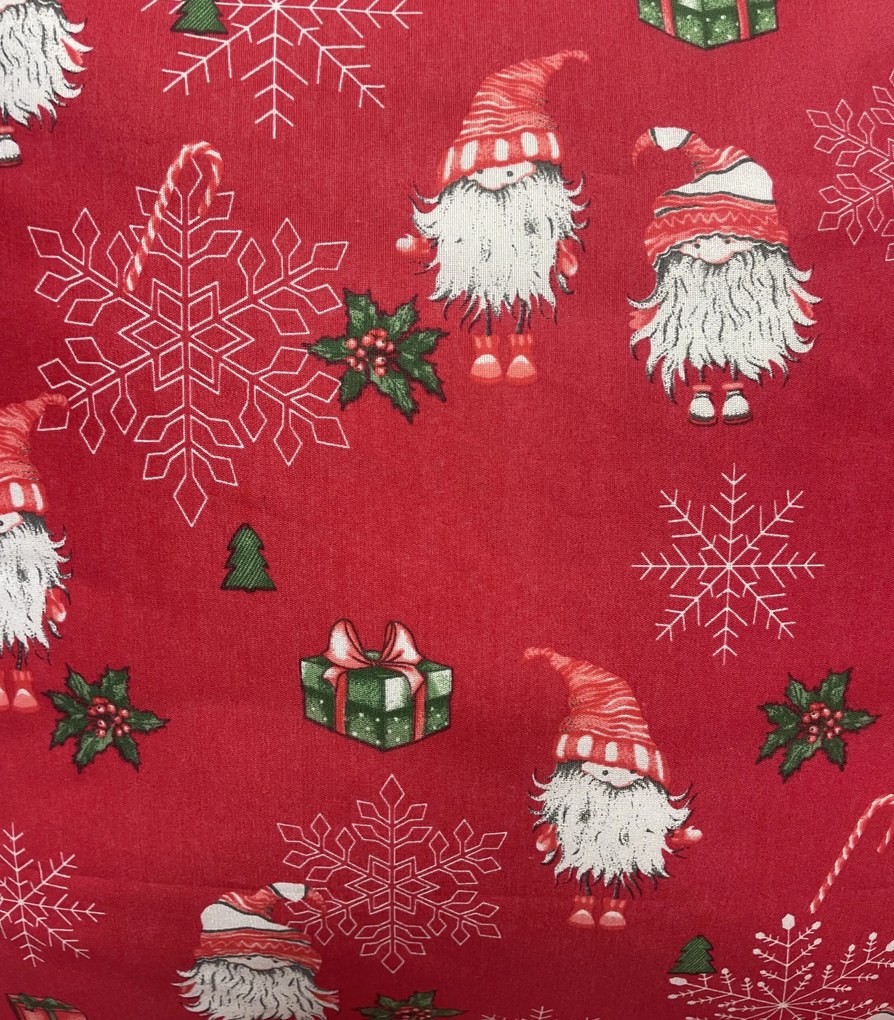 Obliečky bavlnené Vianočné Merry Christmas red 200x140cm+90x70cm TiaHome