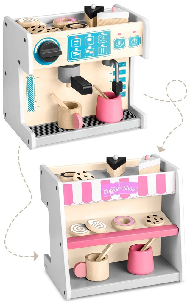 Cukráreň s kávovarom Ricokids 785101 biela