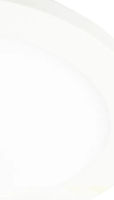 Stropné svietidlo biele 22,5 cm vrátane LED 3-stupňový stmievač IP44 - Steve