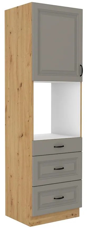 Kuchynská skrinka Stilo claygrey/artisan 60dps/210 3s 1f