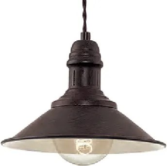 Brilagi - Závesný luster na lanku FORGE 1xE27/60W/230V pr. 22 cm hnedý
