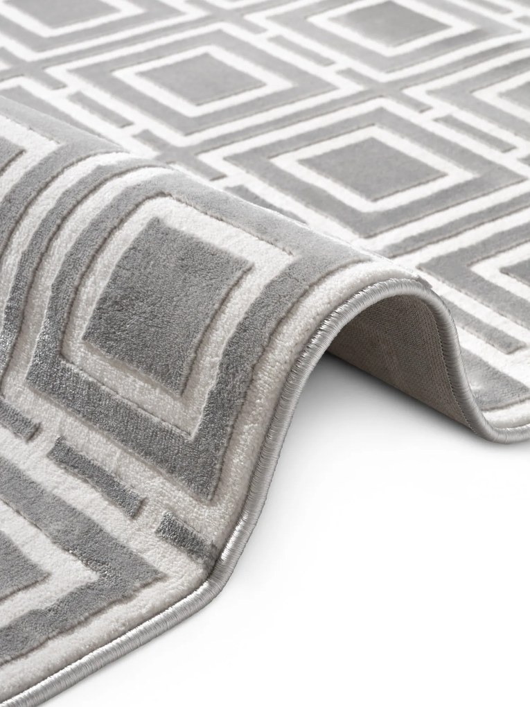 ELLE Decoration, Koberec behúň Perles 106190 Cream Grey z kolekcie Elle, 80x240, šedá, obývacia izba