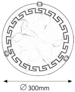 Rabalux ETRUSCO prisadené svietidlo 7648