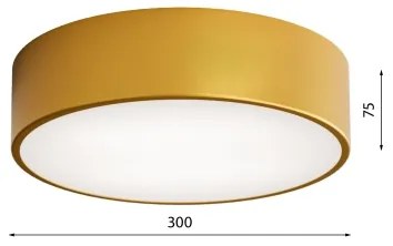 LED Stropné svietidlo CLEO LED/24W/230V 4000K pr. 30 cm zlatá