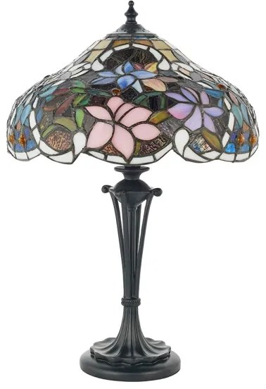 Endon 64327 - Stolová lampa Tiffany SULLIVAN 2xE14/40W/230V pr. 30 cm