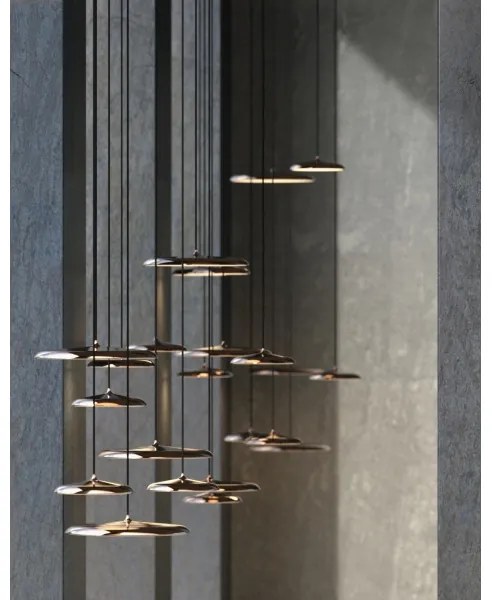DFTP by Nordlux - LED Stmievateľný luster na lanku ARTIST LED/14W/230V pr. 25 cm medená