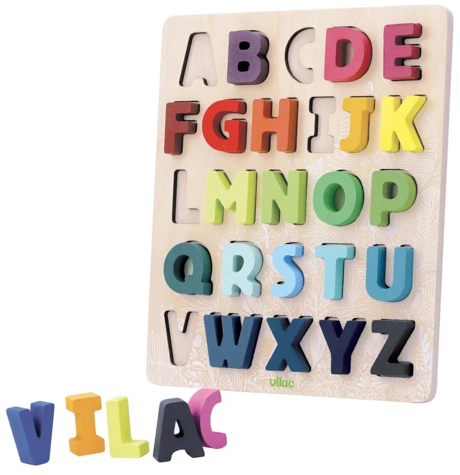 Vilac Vkladacie puzzle abeceda