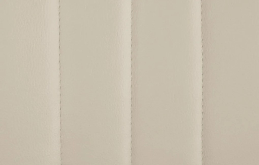 Design-Shop 2x Barová stolička Toni - koženka, biely rám - Krémová