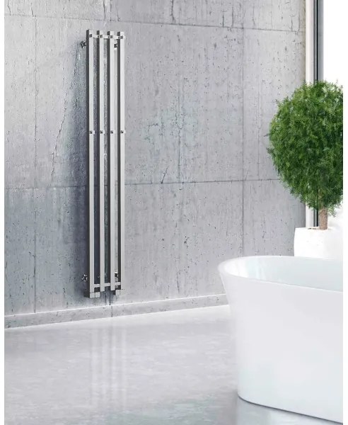 P.M.H. PX2C/4 - Kúpeľňový rebríkový radiátor PLUTO X 350W 150 cm lesklý chróm