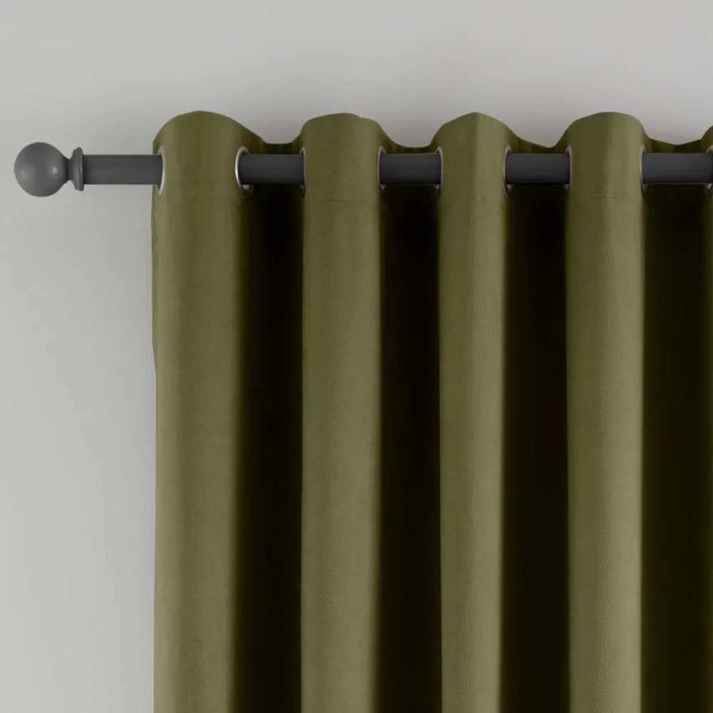 Kaki zatemňovací/termo záves do dverí 117x213 cm Wilson – Catherine Lansfield