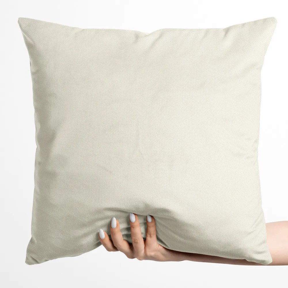 Biante Zamatová obliečka na vankúš Velvet Brick SVB-203 Smotanová 45 x 45 cm