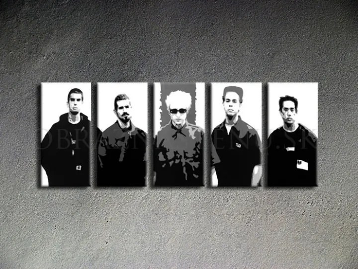Ručne maľovaný POP Art obraz LINKIN PARK | rôzne rozmery