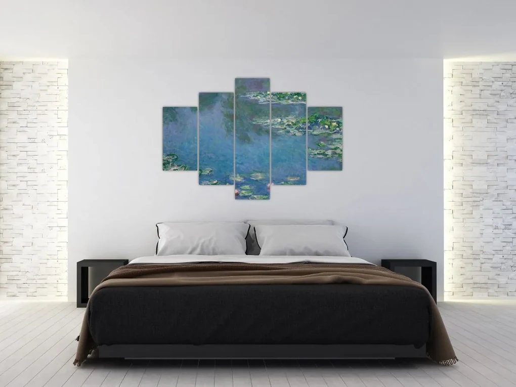 Obraz - Claude Monet, Water Lilies, reprodukcia (150x105 cm)