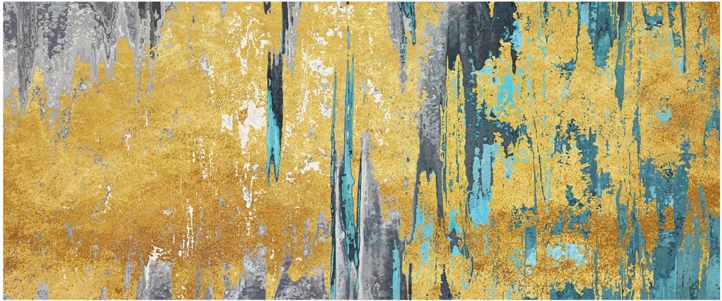 Obraz - Zlatý design (120x50 cm)