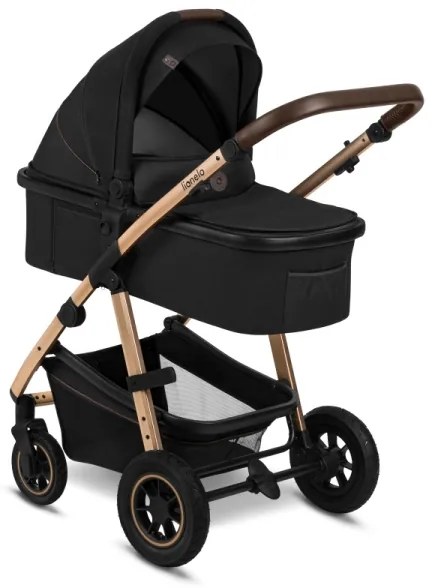 Lionelo - Kombinovaný kočík 3v1 AMBER Black Onyx
