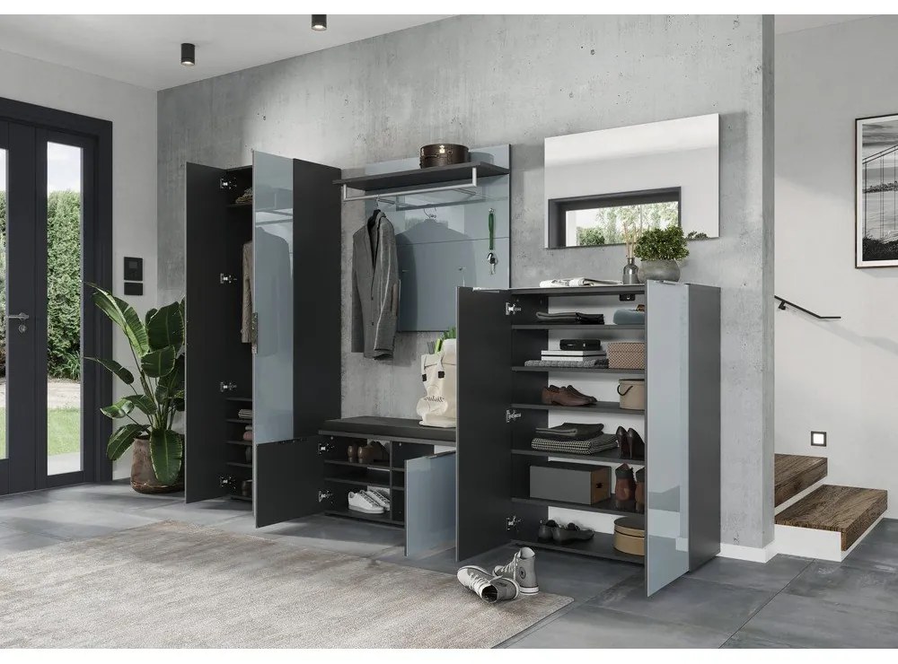 Sivá skrinka na topánky Genova - Germania