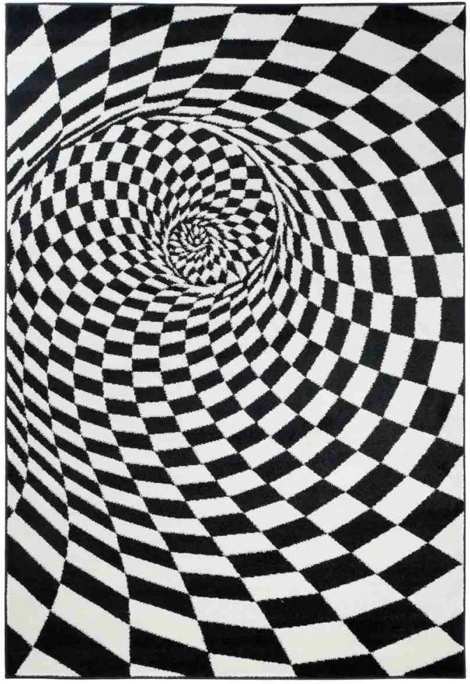 Kusový koberec Hypnoze čierny, Velikosti 180x260cm