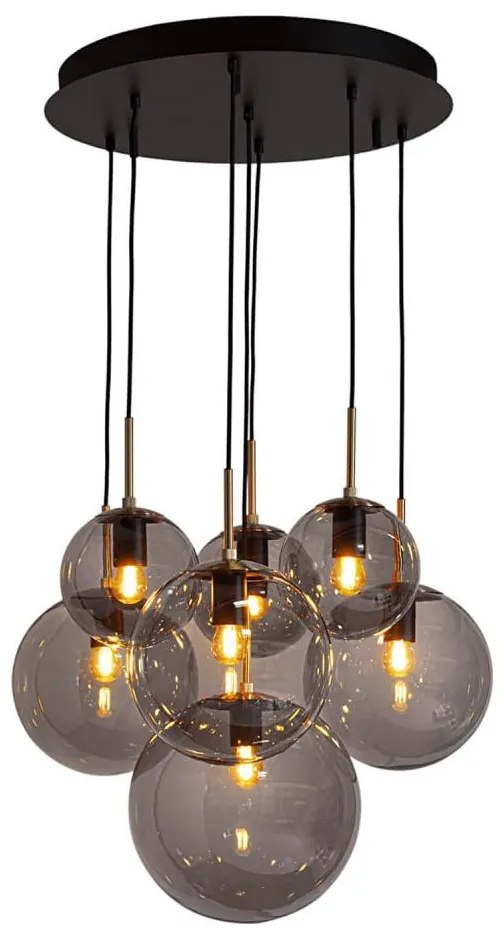 ByRydens 4202390-4002 - Závesný luster LAURA na lankách 7xE27/8W/230V