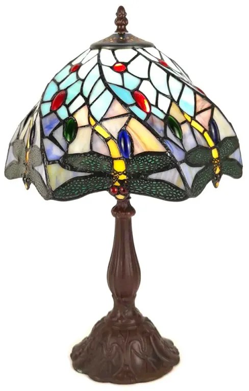 Vitrážová lampa Tiffany VAWES Ø27*48