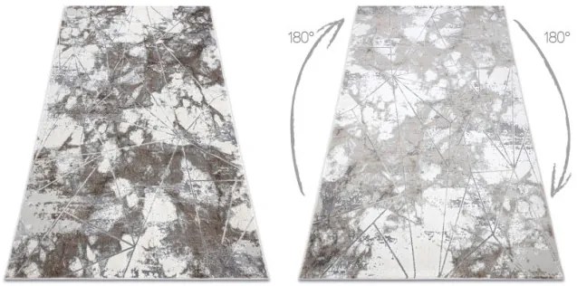 Koberec NOBLE 1515 64 Mramor, geometrický - krém / sivý