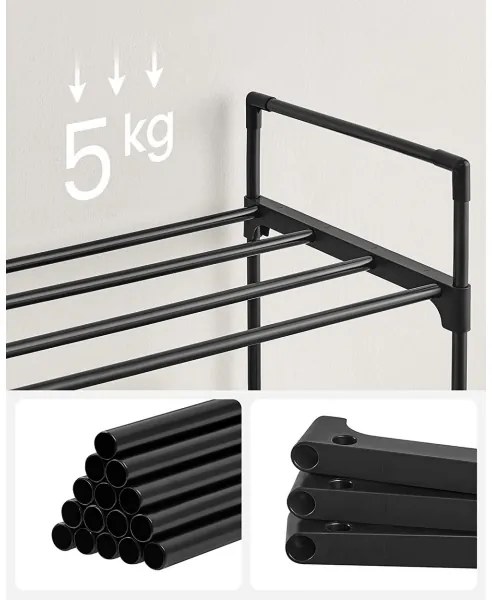 Botník ALVORO čierny