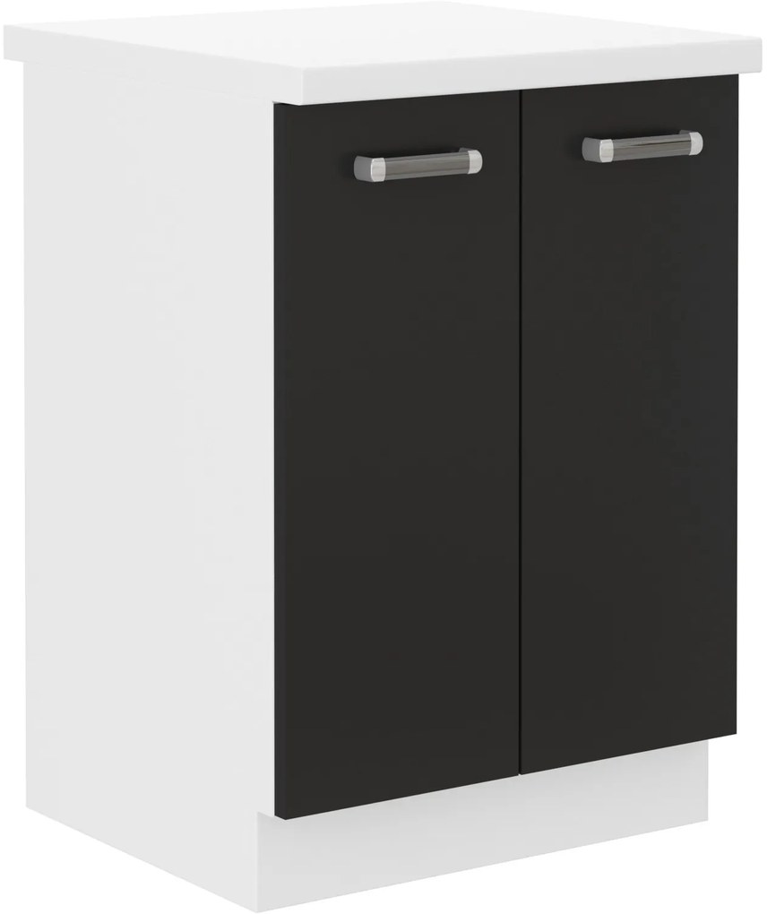 Čiernobiela kuchynská linka Omega - 240 cm