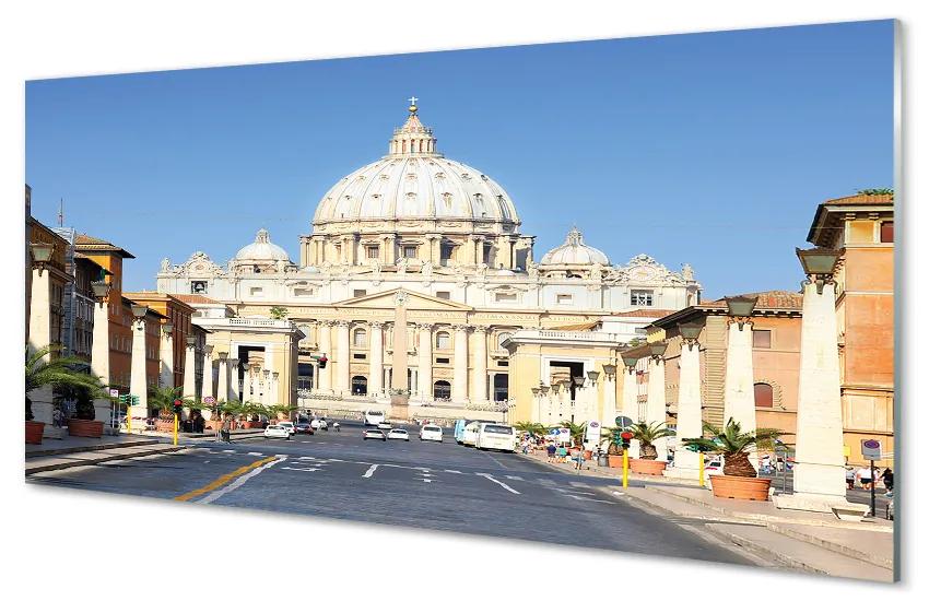 Nástenný panel  Katedrála Rím ulice budovy 140x70cm