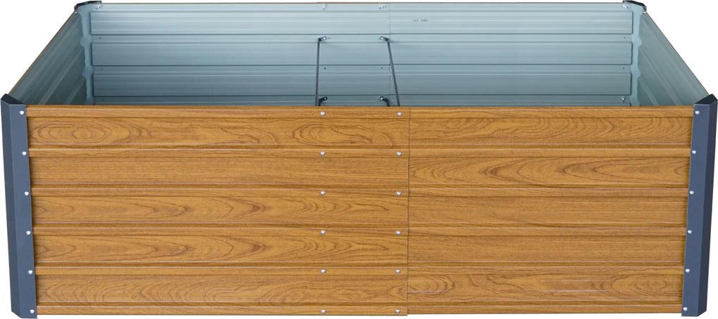 Vyvýšený záhradný záhon BestBerg VZ-940RW / 940 l / 180 × 90 × 58 cm / dekor dreva