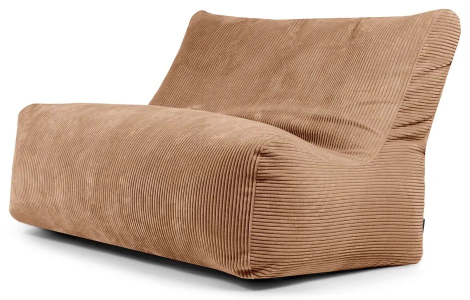 Hnedý menčestrový sedací vak Sofa Seat Lounge – SLOWDOWN