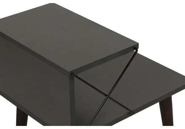 Nočný stolík CROSS 55x50 cm antracit