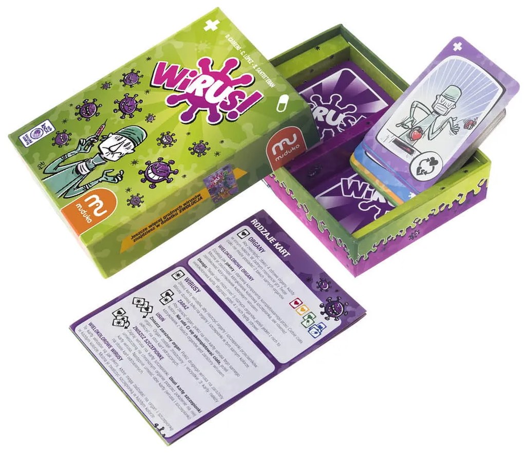 KIK Kartová hra MUDUKO Virus Party Game 8+