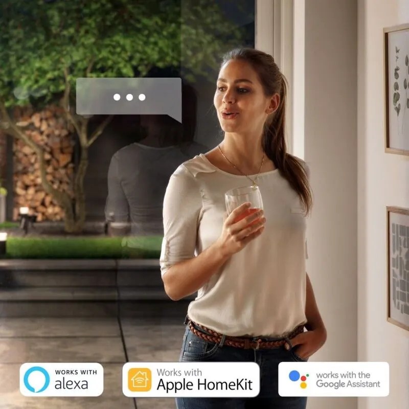 PHILIPS HUE Vonkajšie nástenné LED inteligentné osvetlenie HUE IMPRESS s funkciou RGB, 2x8W, teplá biela-studená