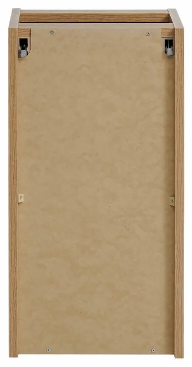 Závěsná skříňka pod umyvadlo Nova Oak 90 cm černá/dub coast evoke