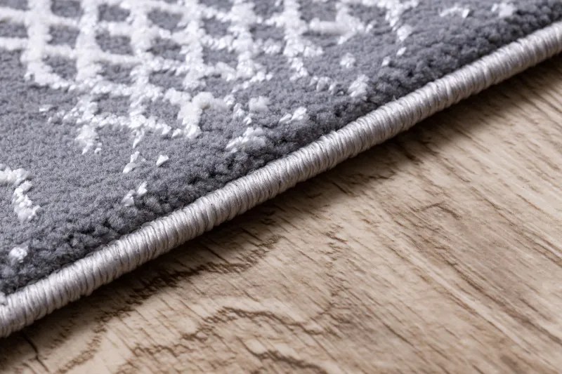 Dywany Łuszczów, Kusový koberec Core A004 Frame blue/grey, 80x150, modrá, chodba / predsieň